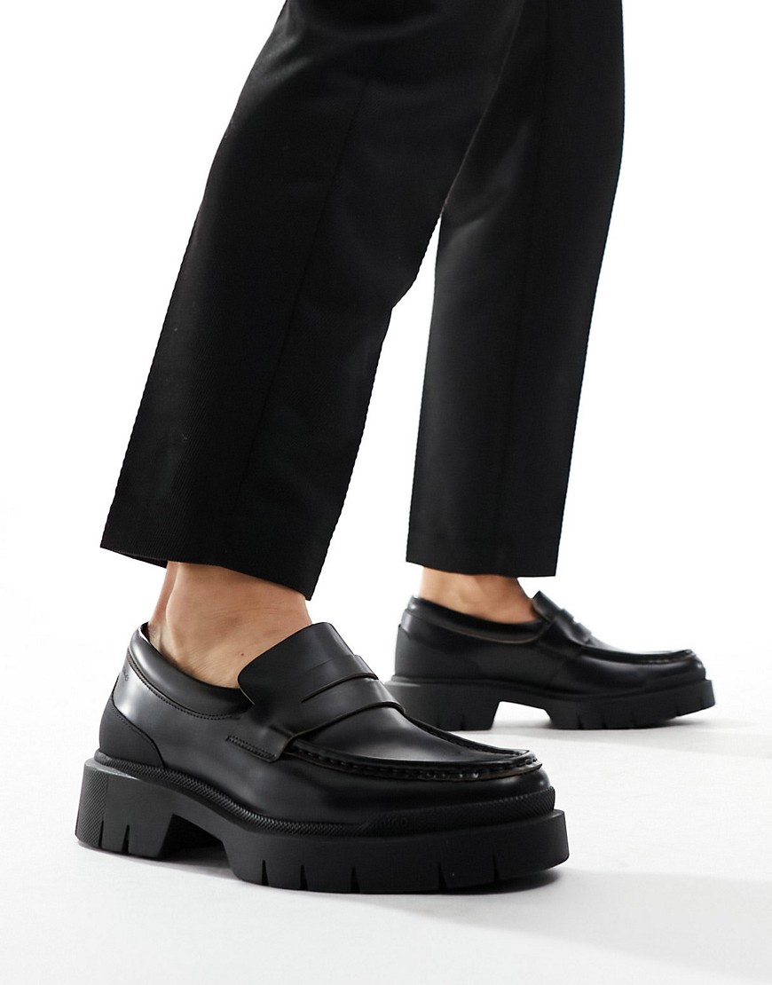 HUGO Denzel chunky loafers in black