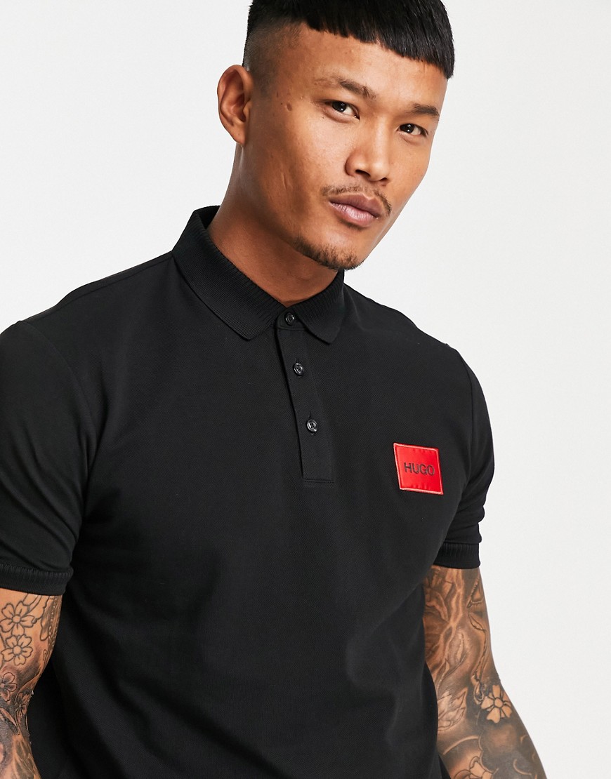 HUGO Dereso212 polo shirt in black