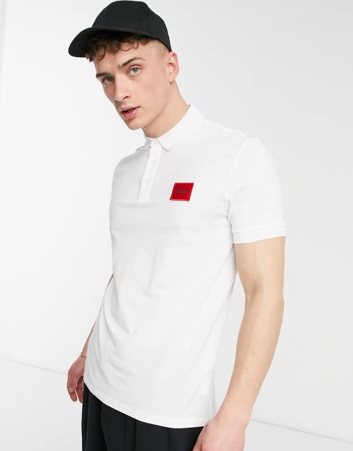 HUGO - Dereso212 - Poloshirt in wit