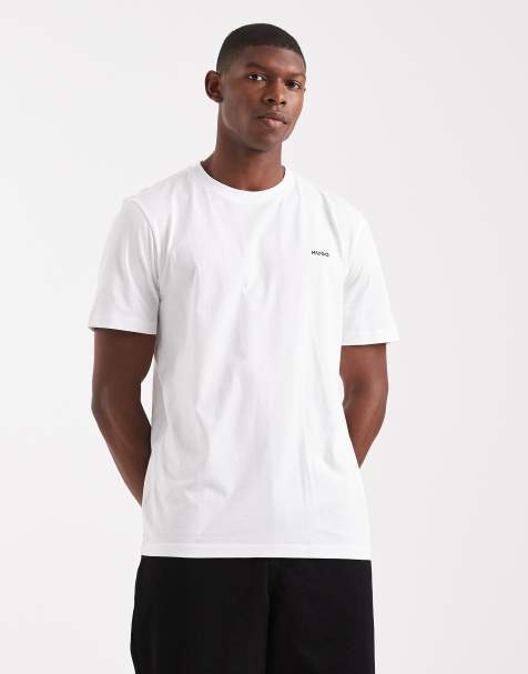 Hugo Dero small logo t-shirt in white 