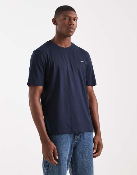 Hugo Dero small logo t-shirt in navy  