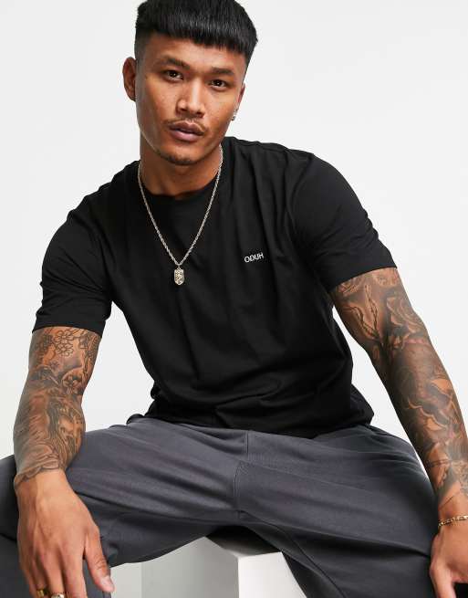 HUGO Dero212 t-shirt in black | ASOS