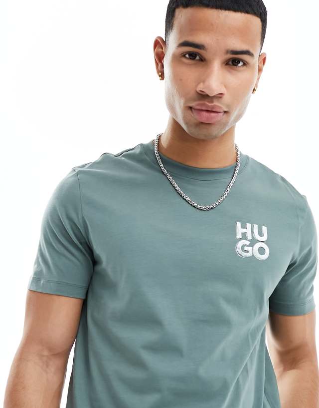 Hugo Red - HUGO Detzington241 t-shirt in green