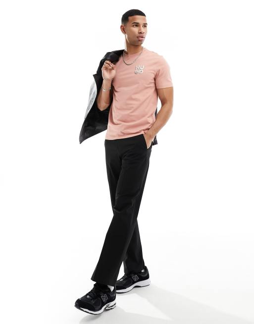 HUGO Detzington241vt-shirt in pink, 2 of 4