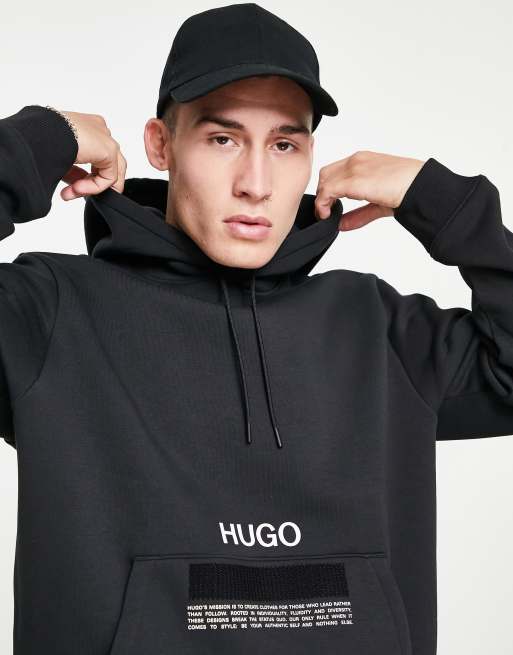 Hugo best sale hoodie black