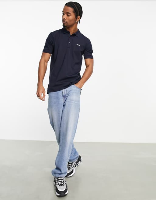HUGO – Dinos – Polohemd in Marineblau , 3 von 4