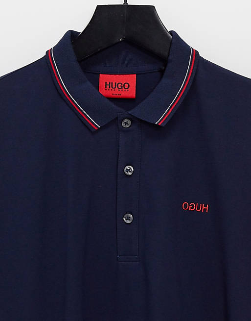 Polo shirts HUGO Dinoso212 polo shirt in navy 