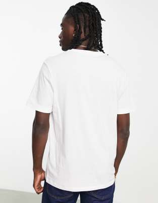 Hugo Red Hugo Diragolino Box Logo Tshirt In White