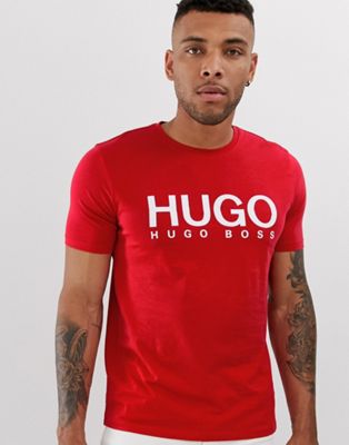 red hugo boss t shirt