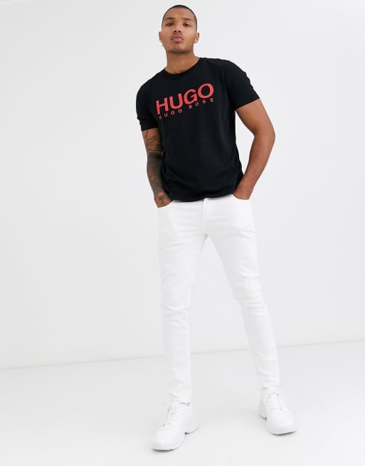 HUGO — Dolive — Sort T-shirt, 4 af 4