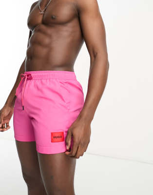 pink hugo boss swim shorts