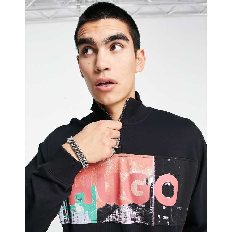 Hugo darrius discount half zip sweatshirt