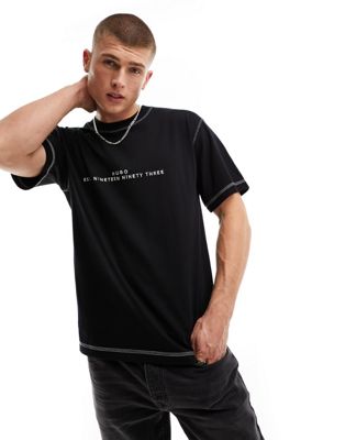 HUGO Dribes relaxed fit t-shirt in black