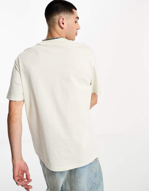 HUGO – Driceto – Vit, avslappnad t-shirt med surikat-tryck framtill, 3 av 4