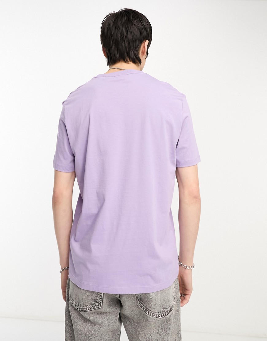 Dulive222 - T-shirt viola aperto con riquadro del logo - HUGO T-shirt donna  - immagine2