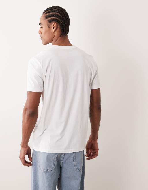 Hugo - Dulivio - Hvid T-shirt med rødt logo  , 4 af 5