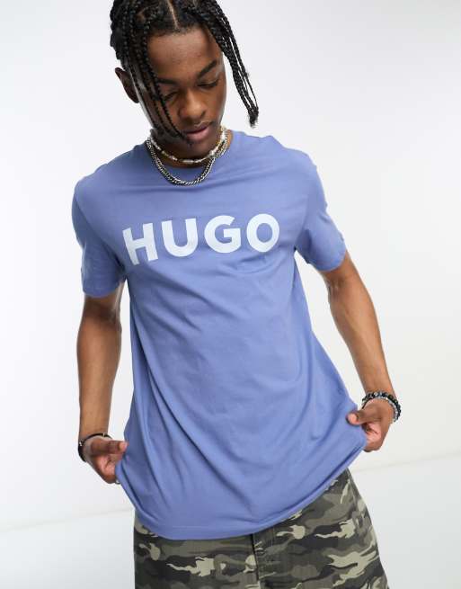 Hugo boss large 2025 logo t shirt