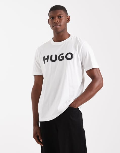 Hugo Dulivio logo t-shirt in White