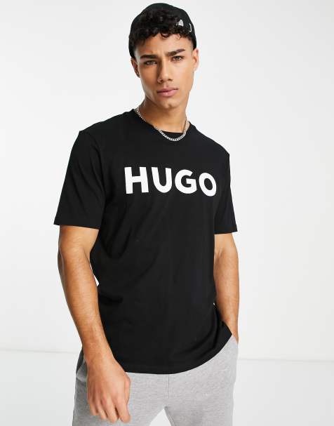 HUGO – Dulivio – T-Shirt in Schwarz mit Logo - view 1