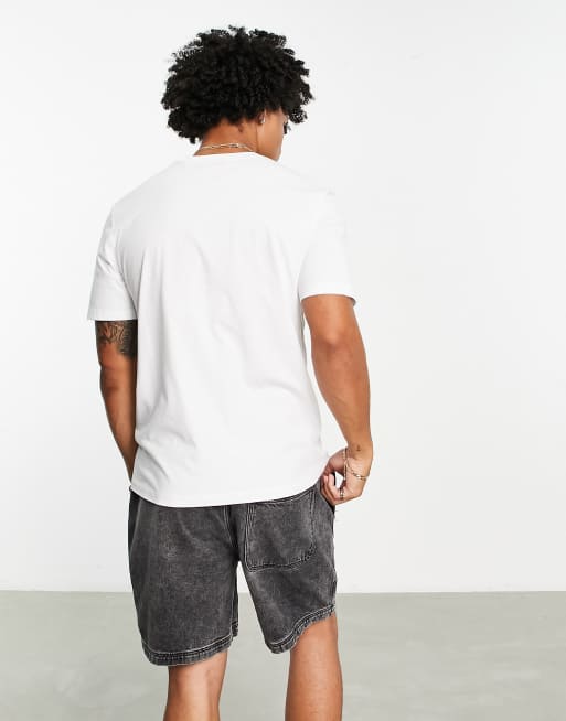 HUGO - Dumex - Hvid T-shirt med skitseret bokslogo, 2 af 4