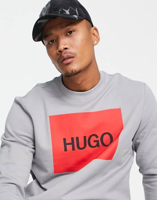 Hugo best sale red sweatshirt