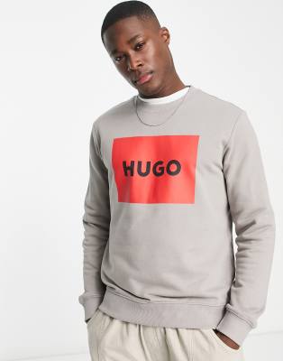 Hugo boss sweatshirt discount red