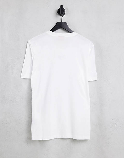 T-Shirts & Vests HUGO Durned214 chest logo t-shirt in white 