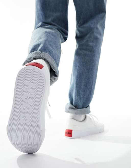 HUGO Dyer plimsolls in white