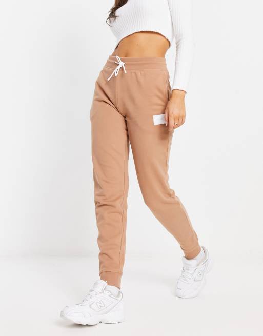 HUGO Easy joggers in dark beige ASOS