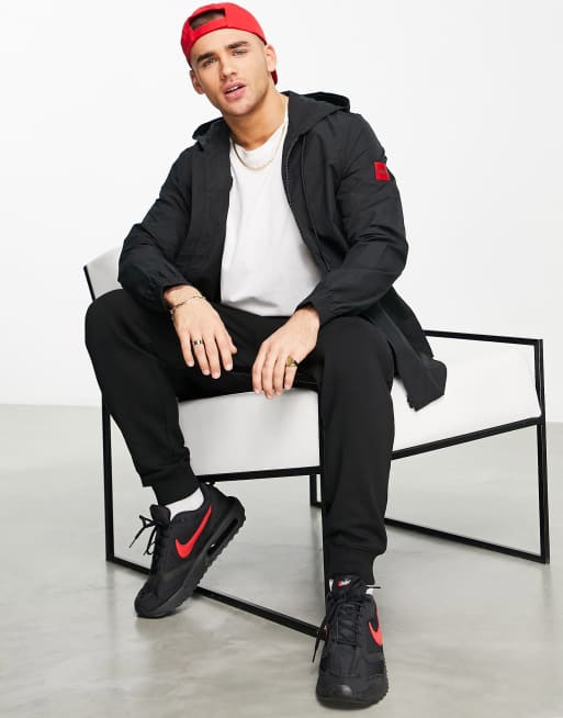 Hugo Ebindo zip through jacket in black | ASOS