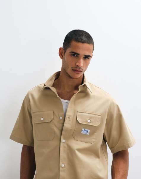 HUGO - Ekyno - Chemise oversize - Beige - view 1