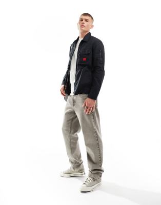 HUGO – Emmond – Svart overshirt med dragkedja - view 1