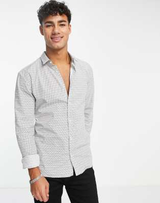 HUGO Ero3-W slim fit side logo shirt - ASOS Price Checker