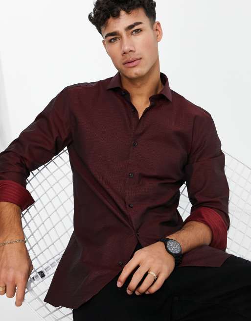 Boss slim on sale fit shirt