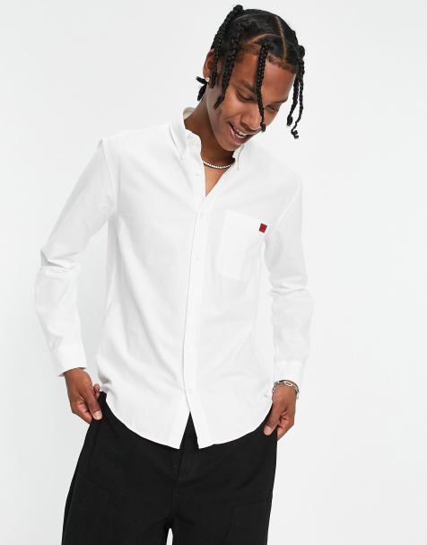 HUGO - Evito - Chemise coupe slim à manches longues - Blanc - view 1