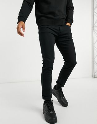 HUGO extra slim fit comfort stretch jeans in black | ASOS