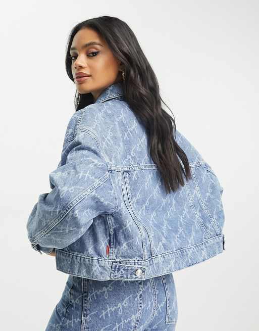 Hugo Girls' Logo Denim Jacket