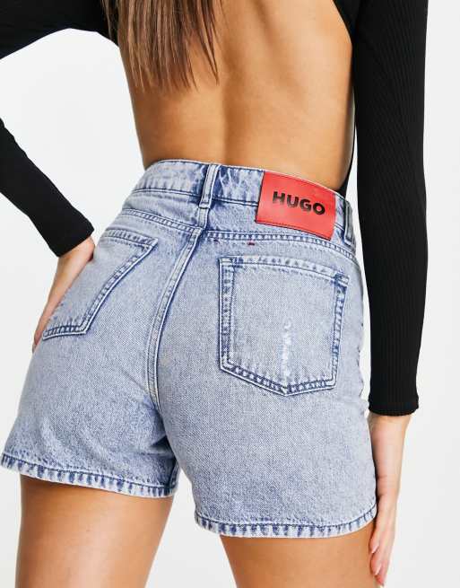 Hugo boss denim clearance shorts