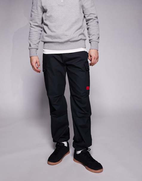 HUGO Garlo cargo trousers in black