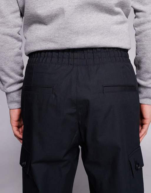 HUGO Garlo cargo trousers in black, 5 of 5