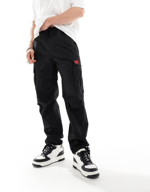 HUGO Garlo232 cargo pants in black