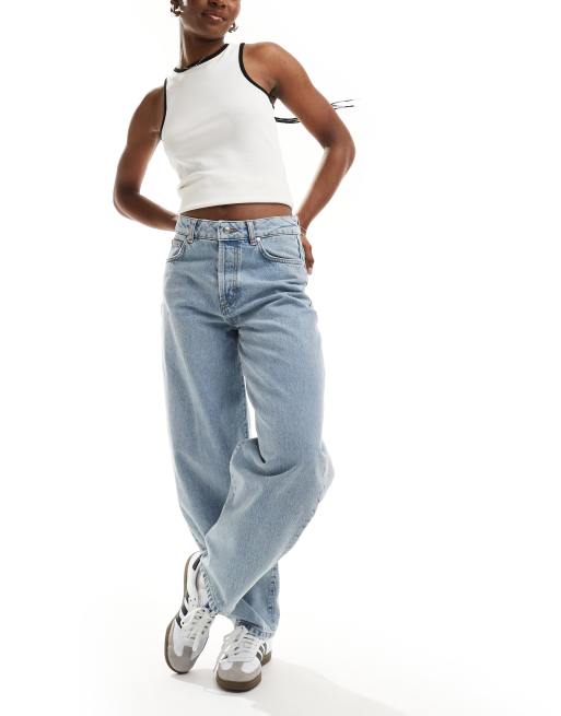 HUGO - Gimine - Tapered jeans i lys vask