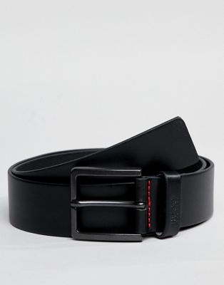 HUGO - Gionio - Cintura in pelle nera | Faoswalim