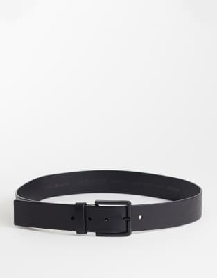 HUGO Gionio leather belt in black black