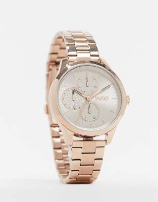 hugo boss ladies watches rose gold