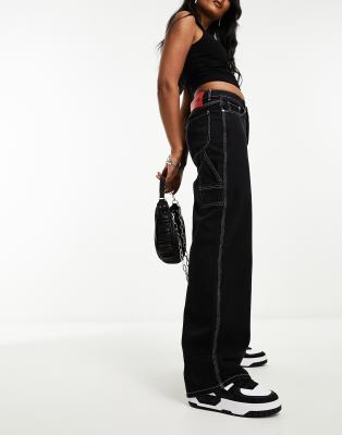 Черные джинсы carpenter свободного кроя от HUGO Gracelyn 53790₽