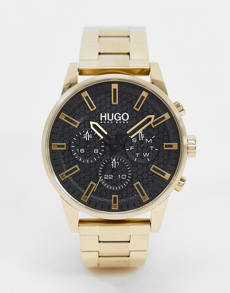 HUGO – Guldfärgad armbandsklocka 1530152