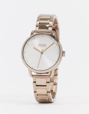 HUGO - Guldfarvet armbåndsur -1540056