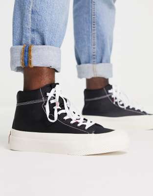 mens black hightops