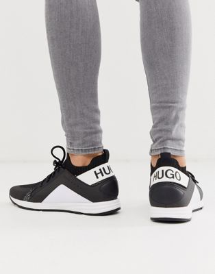 HUGO Hybrid Runn sneakers in white | ASOS